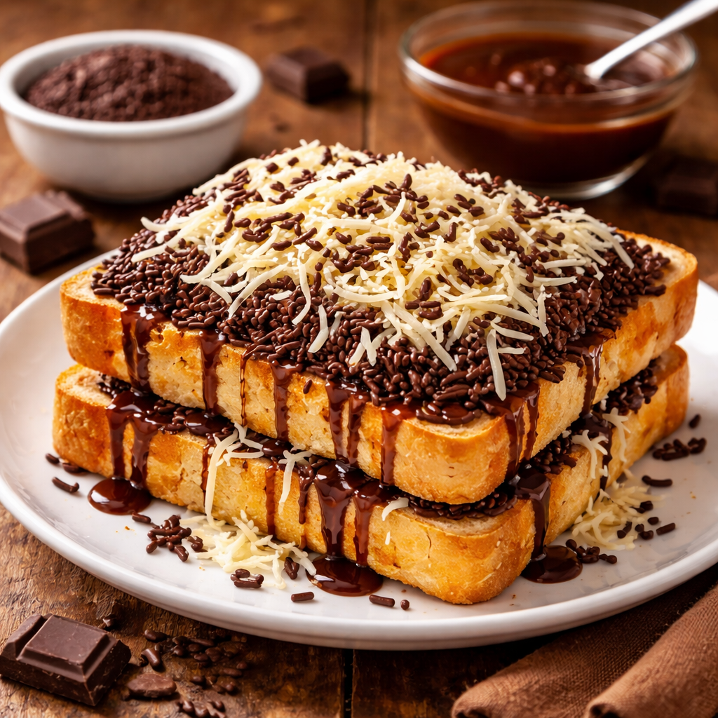 Roti Bakar Keju Coklat menu snack Kopi Cerita